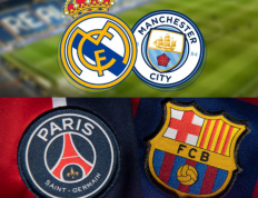 欧冠四分之一决赛：皇马vs曼城和巴黎vs巴萨