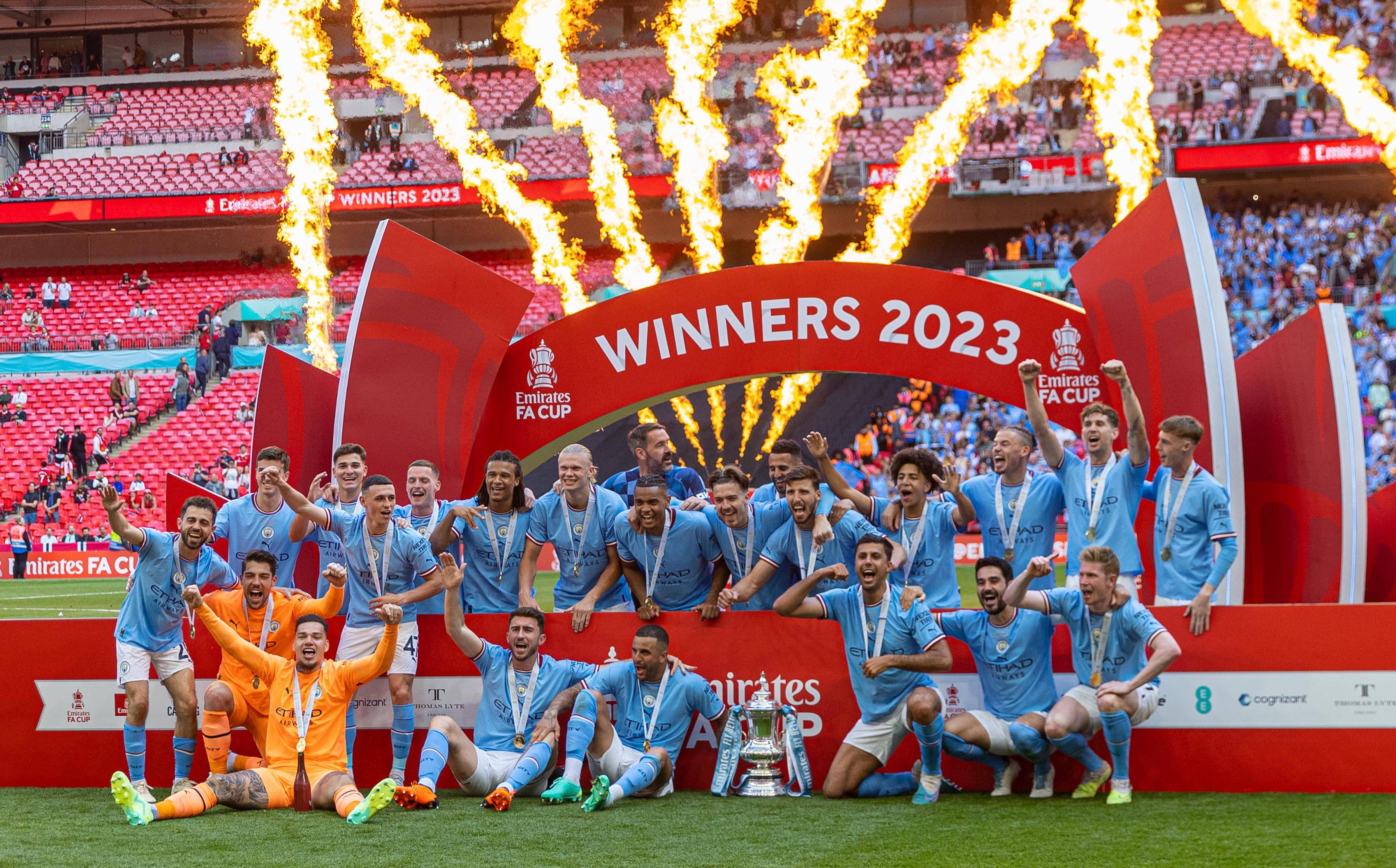 （体育·年终稿）新华社体育部评出2023年国际体育十大新闻之一：曼城首夺欧冠冠军-曼城
