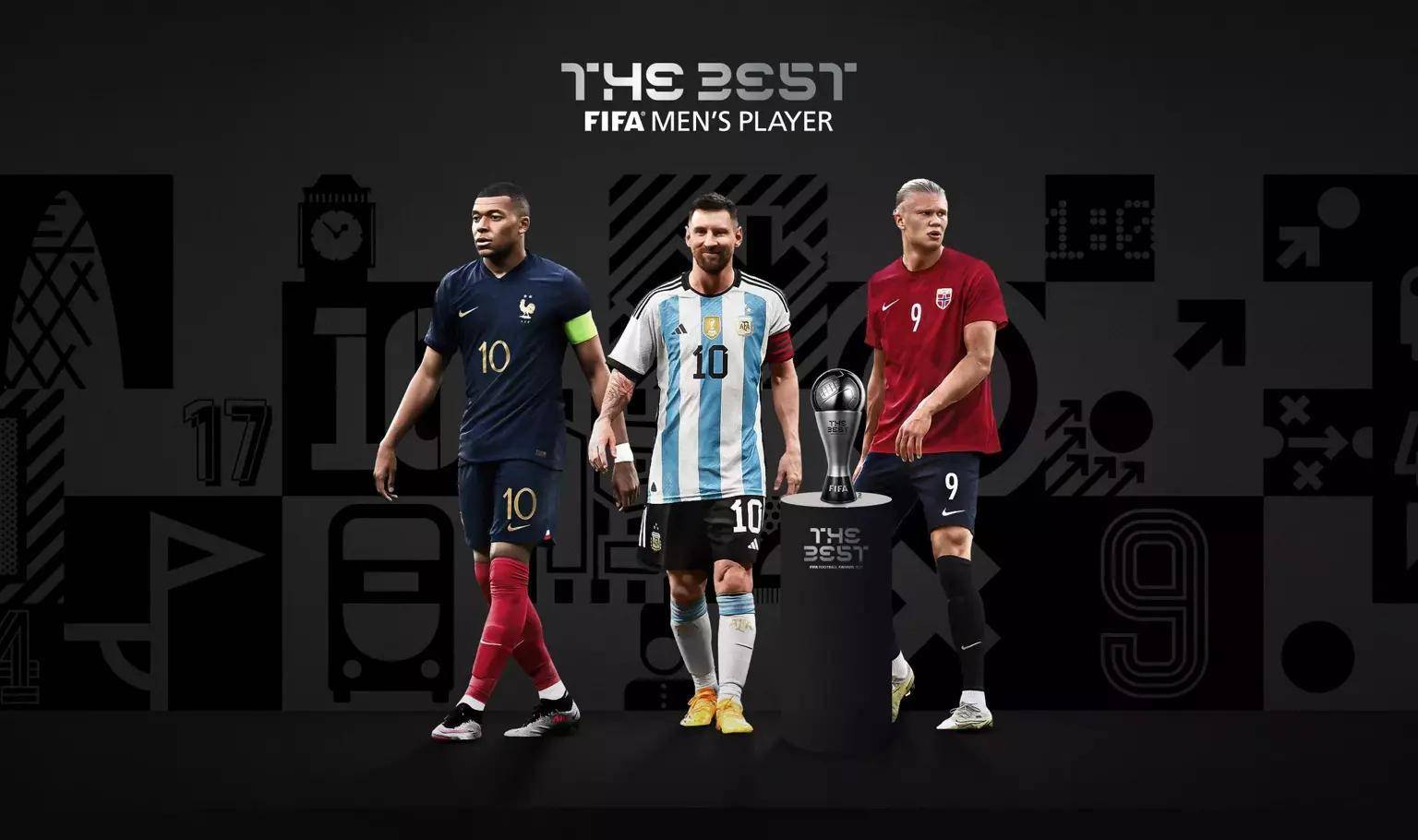 姆巴佩、梅西、哈兰德三选一！FIFA年度最佳球员三人候选揭晓-哈兰德